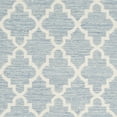 thumbnail image 5 of SAFAVIEH Montauk Crispian Geometric Quatrefoils Cotton Area Rug, Light Blue/Ivory, 6' x 6' Square, 5 of 5