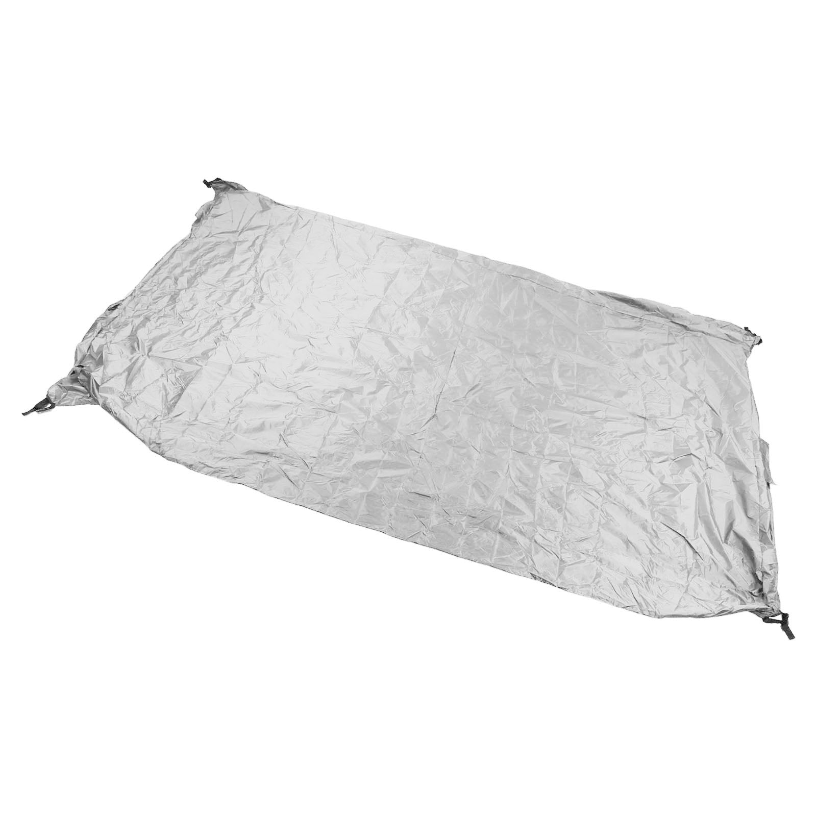 Rupoun Heavy Duty Grey Ping Pong Table Cover, 110x60x28.7 Inches / 280x153x73 cm Waterproof Dustproof Silver Coated Outdoor Table Tennis Table Protector