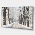 thumbnail image 2 of Winter Lane in Countryside - Large Forest Canvas Art Print, 2 of 4