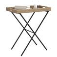 thumbnail image 2 of vidaXL Folding Tray Table Beige 65x40x75 cm Poly Rattan, 2 of 5