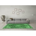 thumbnail image 3 of Ahgly Company Indoor Square Medallion Emerald Green Traditional Area Rugs, 5' Square, 3 of 4