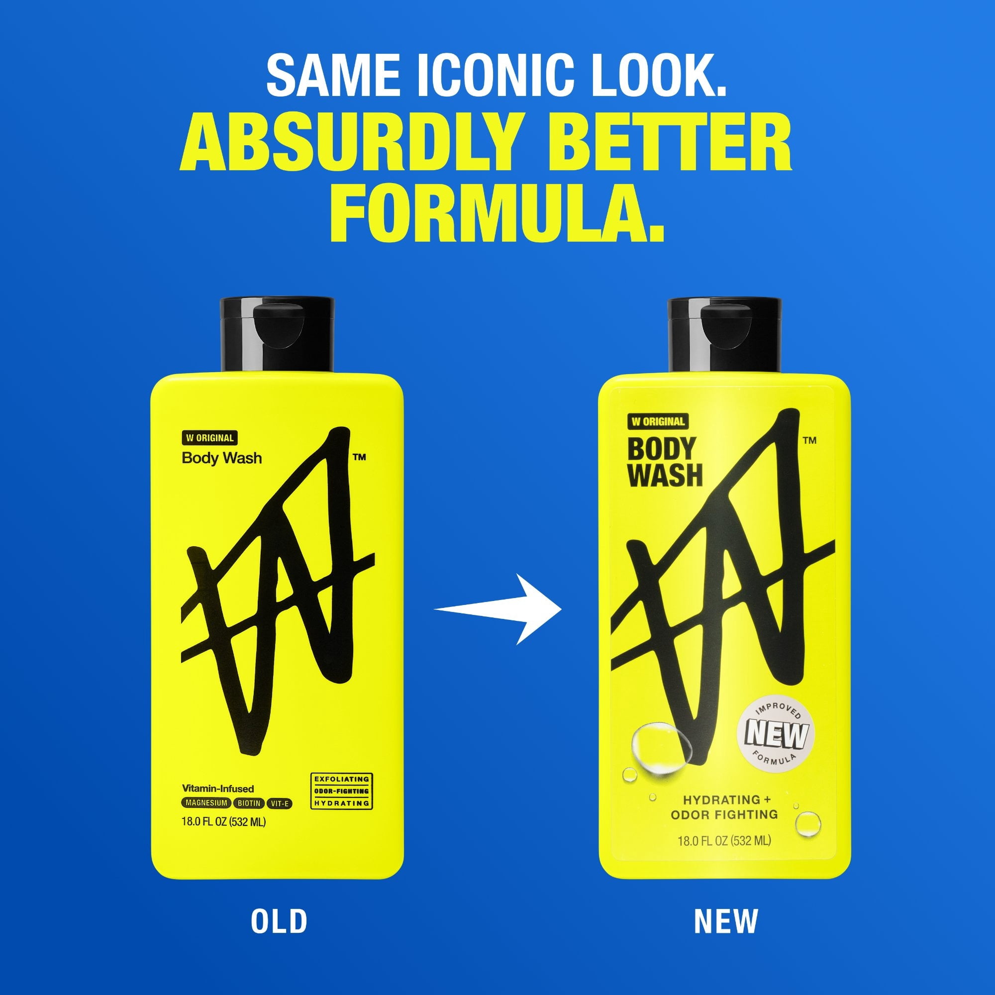 W By Jake Paul Body Wash - Hydrating - W Original - 18 fl oz - New