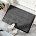 thumbnail image 4 of kjfeif Front Door Mat Heavy Duty Welcome Mat for Outdoor Indoor Dirt Trapper Super Absorbent Door Mat for Entryway Outside Patio Porch 29.53*17.72 Inches, 4 of 9