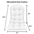 thumbnail image 7 of RSH DECOR: Tufted Adirondack Cushion | All-Weather Fabric | Red, 7 of 7