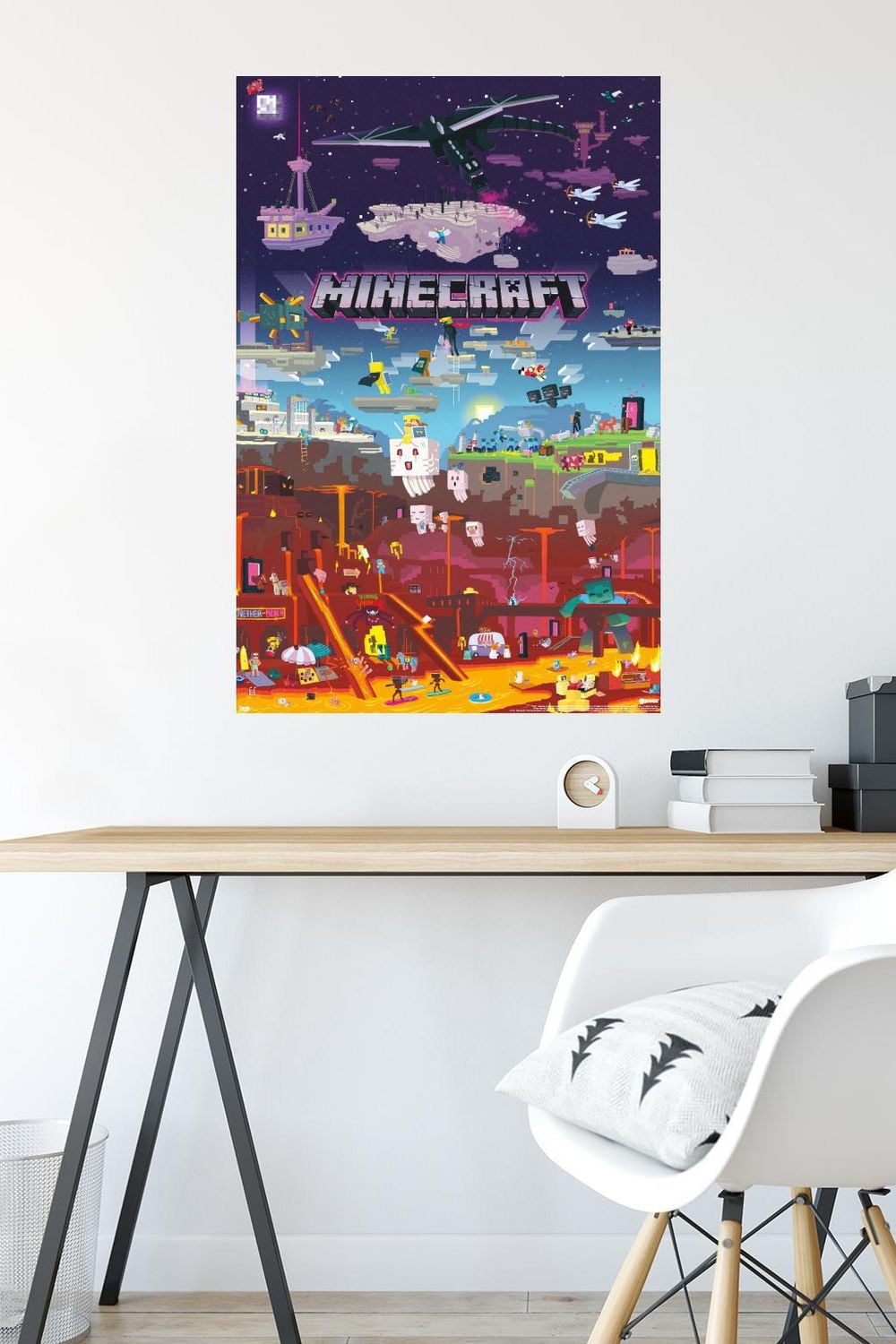 Minecraft - World Beyond Wall Poster, 22.375" x 34"