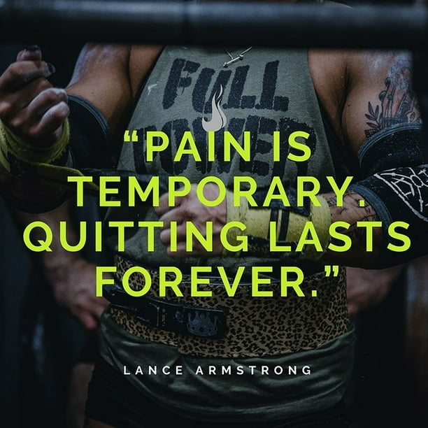 Lance Armstrong Quote: Pain is Temporary by ArtsyQuotes - Item #  VARPDXARTSYQUOTES001232 