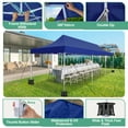 thumbnail image 4 of HOTEEL 10x30 Heavy Duty Canopy Tent, Pop up Canopies with Netting Screened ,Waterproof Ez up Canopy with Sidewalls, Outdoor Instant Party Tent for Backyard,Dark Blue, 4 of 7