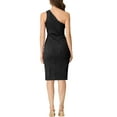 thumbnail image 3 of INSPIRE CHIC One Shoulder Bodycon Dress for Women's Sleeveless Mini Short Dress XS Black, 3 of 6