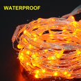 thumbnail image 2 of ITART Micro LED String Lights Battery Powered 8 Packs Orange Mini Fairy Hanging Light 20 LED 6Ft Ultra Thin Silver Wire Rope Lights for Christmas Trees Wedding Parties Bedroom, 2 of 6