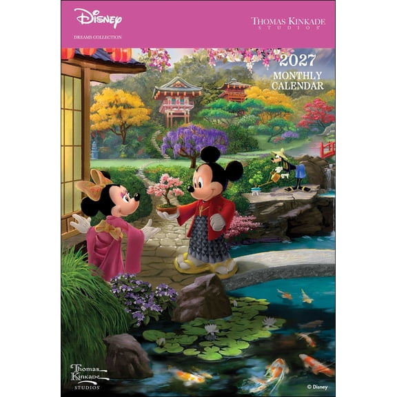 Disney Dreams Collection by Thomas Kinkade Studios 2027 Monthly Pocket Planner, (Paperback)