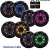 Kicker 6.5" Charcoal LED Marine Speakers (QTY 8) 4 pairs of OEM replacement speakers