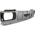 thumbnail image 2 of Grille For 1991-1994 Jimmy S15 Sonoma Chrome Shell w/ Gray Insert Plastic, 2 of 9