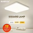 thumbnail image 2 of Lámpara de techo Led cuadrada para iluminación de dormitorio, blanco neutro, blanco frío, blanco cálido, 48W, 36W, 24W, 18W, luz de techo led para sala de estar Tan Jianjun unisex, 2 of 2