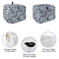 thumbnail image 5 of Toaster Cover 2 Slice, Blue Tropical Leaves Dustproof Bakeware Oven Protector with Top Hook, Summer Palm Trees Botanical Waterproof Small Kitchen Appliance Toasters Dust Cover, 11"x6"x8", 5 of 9
