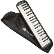 Schoenhut Melodica Instrument - Black Melodica 37 Key with Melodica Mouthpiece, Melodica Hose and Carrying Bag - 2 Way Playing 37 Melodica Keys Keyboard Piano - Ideal Piano Melodica for Gift
