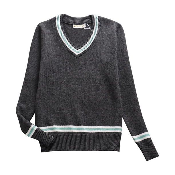 Suéter con cuello en V de la serie Harry, ropa Unisex de Gryffindor Hufflepuff, uniforme, suéter de manga larga, Tops de Cosplay, 2022
