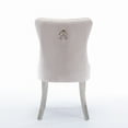 thumbnail image 2 of Nmkwnr 2 Pack Velvet Dining Chair Barstools for Home Bar Dining Room, Beige, 2 of 9