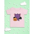 thumbnail image 3 of Cute Spookitty W Pumpkin. T-Shirt Infant -Image by Shutterstock,  6 Months, 3 of 4