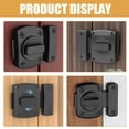 thumbnail image 4 of AURARMLET Garage Door Bolt Lock Zinc Alloy Black Security 1Pack, 4 of 7