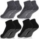 thumbnail image 1 of 4 pares de calcetines antideslizantes con agarre, calcetines antideslizantes con cojín, calcetines de prevención de caídas de tobillo con agarre, calcetines,Multicolor, 1 of 9