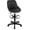 Black-footrest, variant on PVC Faux Leather Drafting Chair Rolling Swivel Salon Stool Seat Adjustable Height 30 Inch with Back Support Foot Rest Hydraulic Wide Seat Diameter 15 in for Tattoo Beauty Barber Lash