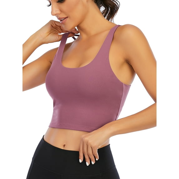 FALEXO Women's Strappy Sports Bra Sexy Crisscross Back Athletic Gym Workout Fitness Yoga Bras(XS-XL)