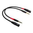 thumbnail image 1 of Cable de 6,35 mm TRS macho a XLR macho para micrófono 1/4 de pulgada y 30 cm, 1 of 7