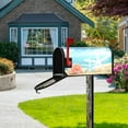 thumbnail image 4 of Summer Sky Beach Mailbox Cover Blue Starfishs Seashells Mailbox Covers Magnetic Large Size 25.5" X 21" Mailbox Wraps Post Letter Box Cover Garden Decorations, 4 of 6