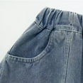 thumbnail image 4 of SNKSDGM Back-to-School Girls Casual Loose Fit Denim Shorts with Pockets Comfortable Summer Spring Playwear for Kids Age 4-15, 4 of 6