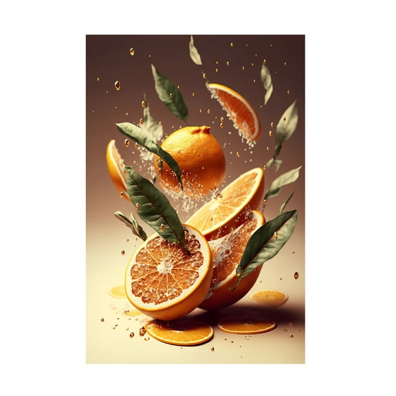 Treechild 'Fresh Oranges' Canvas Art
