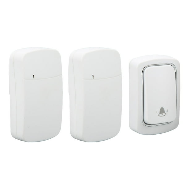 Timbre Inalámbrico, Timbre Autogenerador, 2 Receptores, Fuerte Penetración, Sin Batería, CA 100-230V Para El Hogar De Personas Mayores