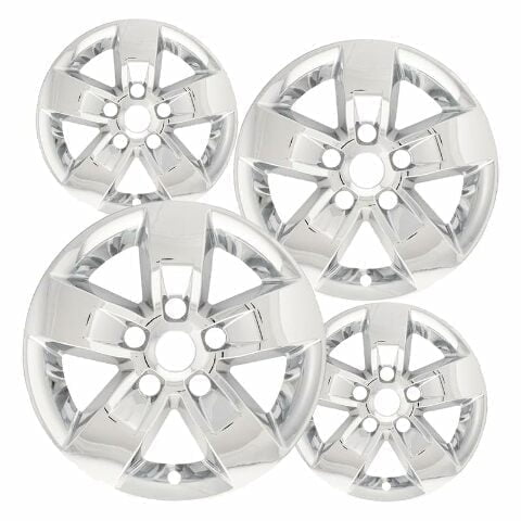 17 inch Chrome ABS Wheel Skins Set Compatible with 2013-2018 Ram 1500 Big Horn, Sport, Express, Tradesman, Laramie, Rebel, Lone Star & Impostors for 2448 Wheel Series