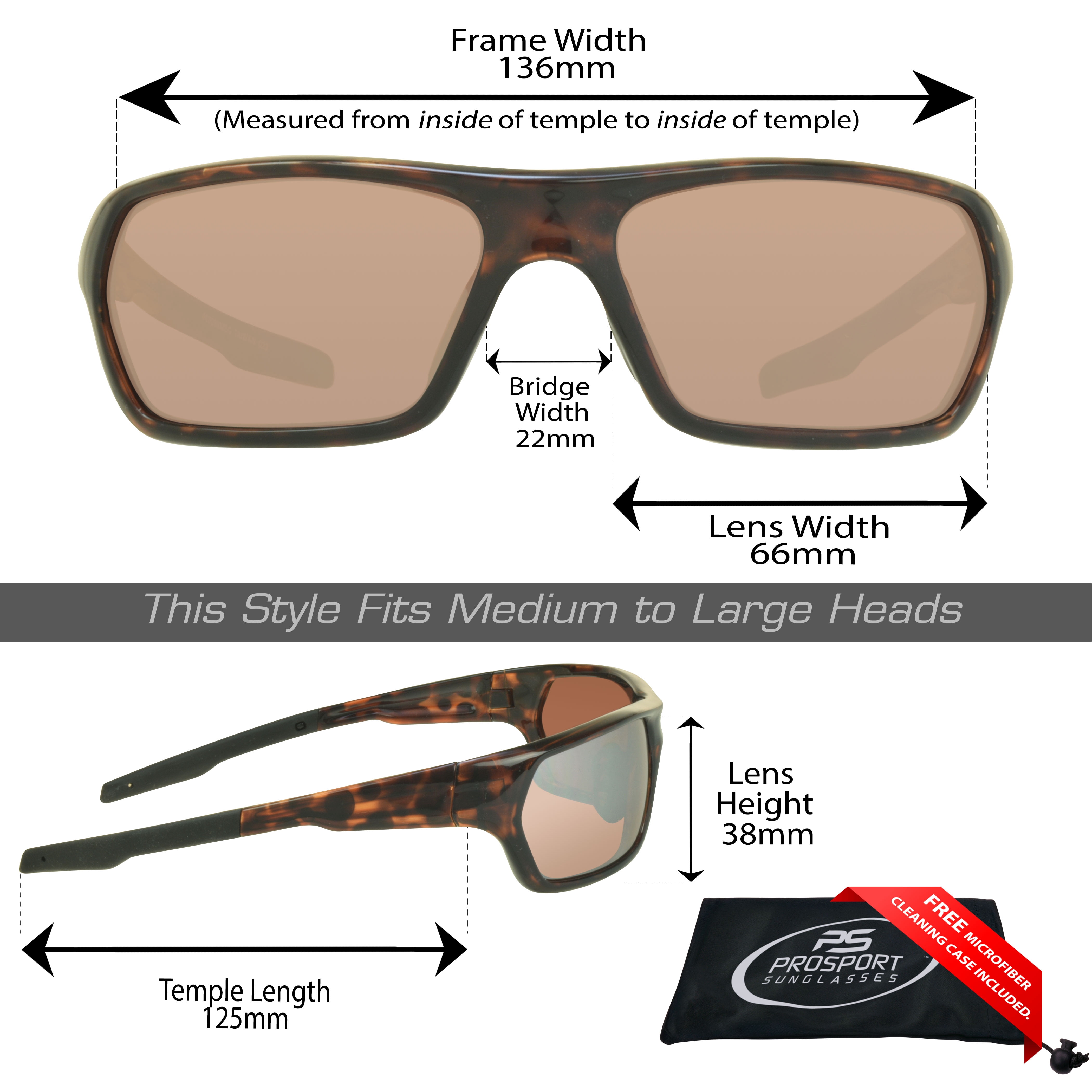 proSPORT Hd Blue Light Blocking Sunglass Men Women High Definition Amber Lens Glossy Tortoise Frame