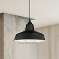 thumbnail image 4 of Westinghouse Academy LED Pendant Black Finish Chrome Cage, 4 of 7