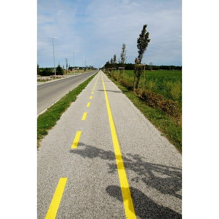 - Canvas Print Path Inline Skates Round Bicycle Trail Stretched Canvas 10 x 14