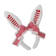 thumbnail image 2 of Diadema Orejas de conejo de peluche Sunnimix Lazo Cinta Accesorios Rojo, 2 of 8