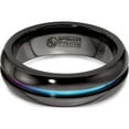 thumbnail image 6 of Titanium Edward Mirell Black Ti Multi-Colored Anodized 7mm Band (Size 12) Made In United States emr321-12, 6 of 6