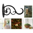 thumbnail image 5 of Namzi 2 Pieces 11 Inch Hanging Plant Bracket Hook Decor Iron Plant Hangers Outdoor Indoor for Hanging Bird Feeder Flower Basket Wind Chime Garden Lights, Metal Wall Planter, Black, 5 of 5