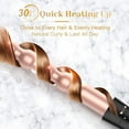 thumbnail image 2 of USTAR Curling Iron 6 in 1 Curling Wand Set Instant Heating Up Hair Wands Curler with 6 LED Temperature Adjustment, Heat Protective Glove & 2 Hair Clips, rose golden, 0.5'' to 1.25'', 2 of 8