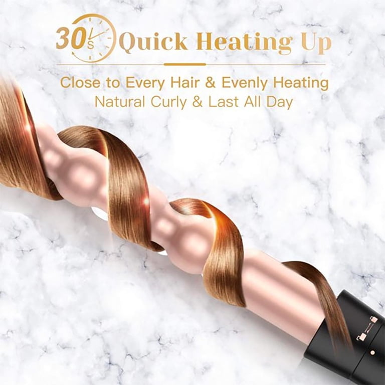 Bestope 6-in-1 Curling Iron Set with LCD Display, Rose Gold photo 2