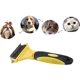 thumbnail image 2 of Cepillo para perros de 7 x 15,5 cm, cepillo para perros de pelo largo, cepillo para gatos de pelo largo, peine de acero inoxidable de doble cara para mascotas, 2 of 5