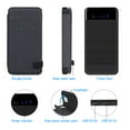 thumbnail image 7 of 25000mAh Solar Power Bank with 4 Solar Panels,Portable Wireless Charger with LED Flashlight for Smart Phone, Tablets, 7 of 7