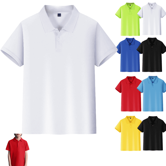 HAJWOH Boys Girls Polo Shirts 3-4 Short Sleeve School Uniform Toddler Kids Teen Boys Girls Tops