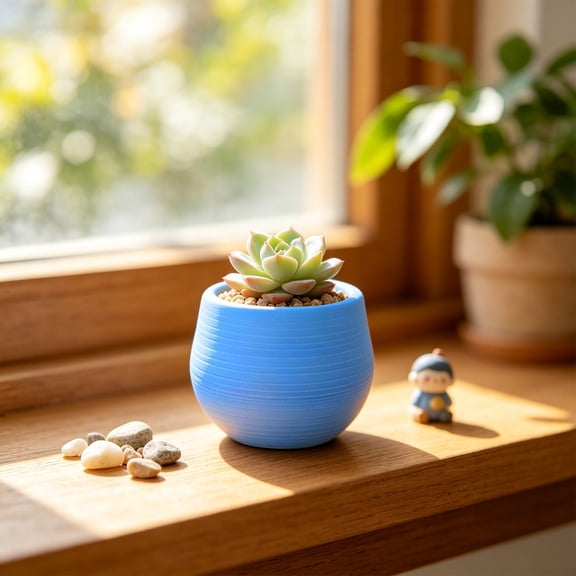 Round Mini Plastic Succulent Planter Pot, Colorful Small Desktop Flower Container, Lightweight Nursery Plant Pot For Cactus, Herb, Bonsai, Ideal For Home, Office, Balcony And Indoor Desktop Decor