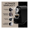 thumbnail image 4 of ChefWave Máquina de café espresso compatible con cápsulas Nespresso (negra) con soporte para cápsulas y paquete de 2 tazas de vidrio con espumador de leche de mano (2 artículos), 4 of 5