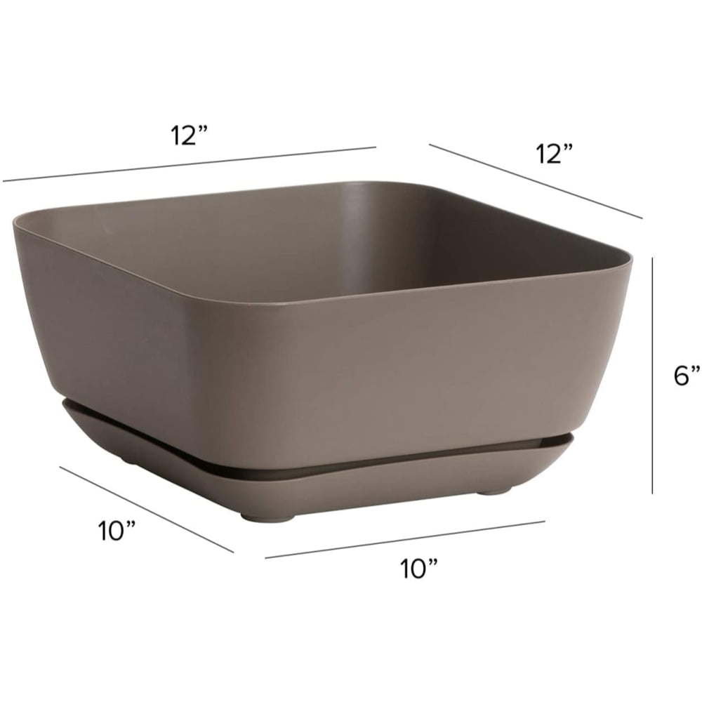 Root & Vessel Majestic Garden Planter, Taupe