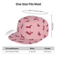 thumbnail image 5 of Goofa Dachshund Dog Puppy Printed Men's Baseball Cap,Straight Brim Hat,Golf Dad Hat,Versatile Style,Sun Protection Cap,Travel Hat, 5 of 9