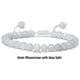 thumbnail image 3 of 6mm Bohemia MoonStone Bracelet for Women Natural GemStone Carnelian Beads Crystal Healing Adjustable Braided Rope Bracelets, 3 of 5
