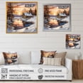 thumbnail image 4 of Designart "Winter Morning'S Enchantment I" Sunrisesunset Canvas Wall Art, 4 of 7