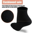 thumbnail image 5 of 6 Pairs Women's Mini Crew/Ankle Cotton Athletic Socks with Thick Cushioned 9-11 Black, 5 of 8